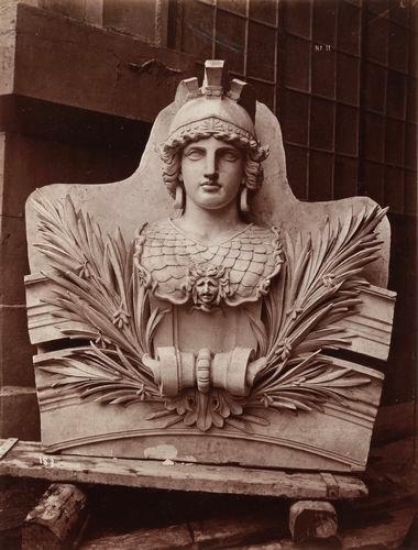 Le Nouvel Opéra de Paris.  Sculpture ornementale. by Louis-Émile Durandelle, 1868