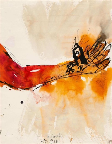 George Baselitz Untitled The Hand The Hand Of God Remix 06 Mutualart
