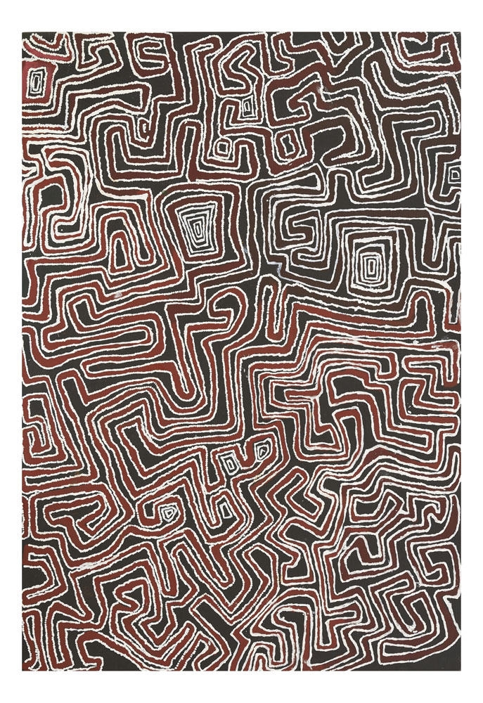 Artwork by Jackie Kurltjunyintja Giles Tjapaltjarri, Untitled, Made of Synthetic polymer paint on canvas