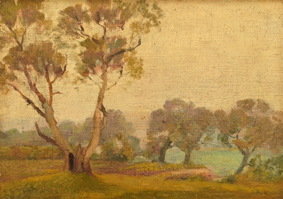 Untitled (View Through the Trees) by E. Phillips Fox