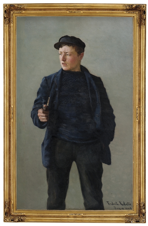 Fisherman by Fredrik Kolstø, 1889