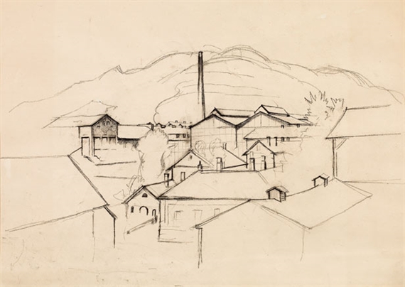 Donawitz by Herbert Boeckl, Circa 1942