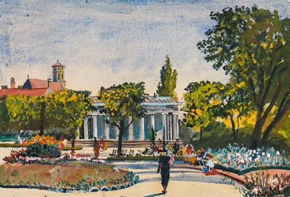 In the Volksgarten in Vienna