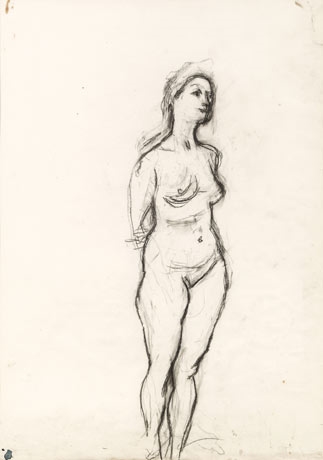 Standing female nude by Herbert Boeckl, Circa 1930