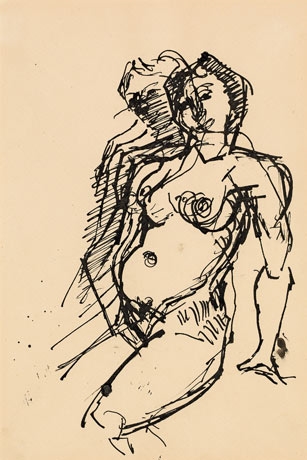 Nude study by Herbert Boeckl, 1926