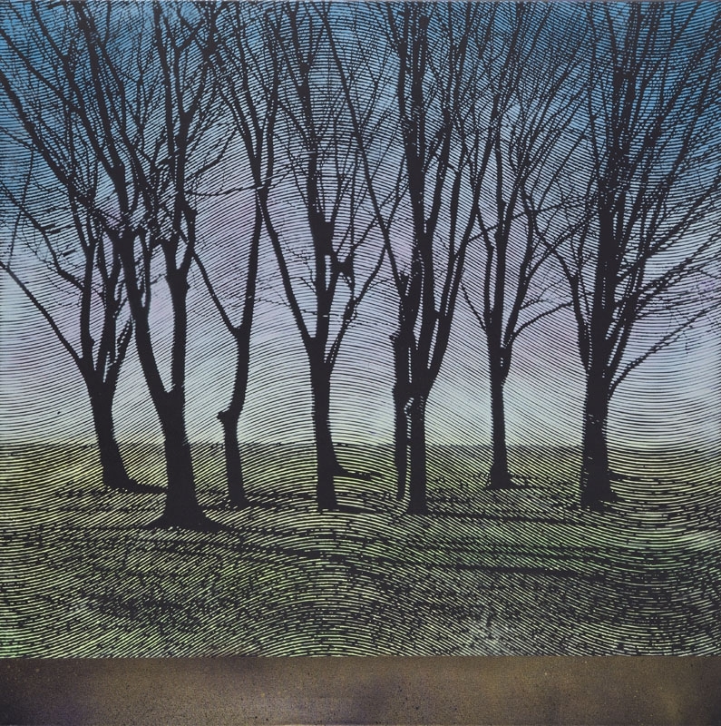 Artwork by Kamil Kmiecik, Huldra, Made of acrylic on canvas