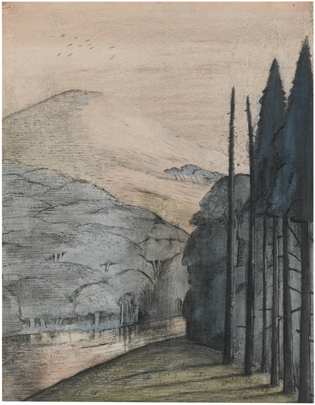 A DAWN by Paul Nash, circa 1912-1913