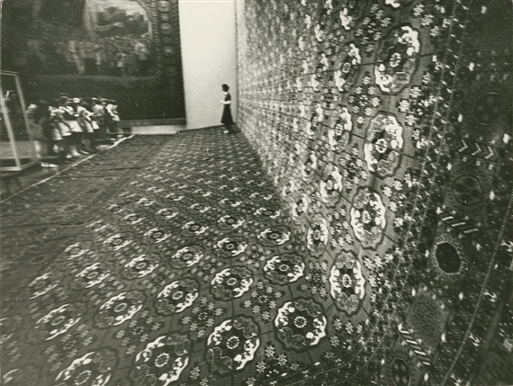 3 Works: The First Pioneer Brigade in Tashkent, The Largest Carpet in Turkmenistan and Spring in Karakum Desert by Georgi Zelma, 1926- printed circa 1950s-1970s