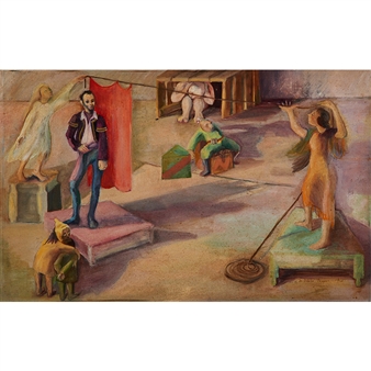 Untitled (Circus Scene) - Beverly Dobrin Tepper