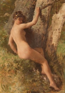 Le bain de Diane by Charles Alexandre Coëssin De La Fosse