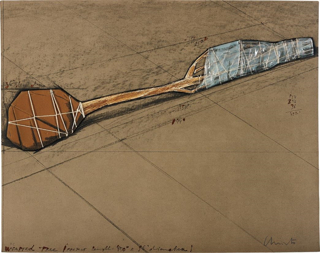 Christo | Wrapped Tree, Project (1979) | MutualArt