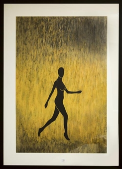 Standing Nude, Yellow - Andre Mentzoe