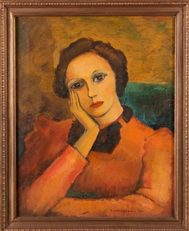PORTRAIT OF GERTRUDE KATZ - Reuben Lieberman