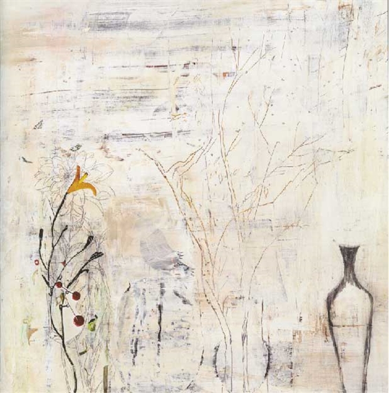 Yellow Flowers and Vase by Liu Shih-Tung, 2011