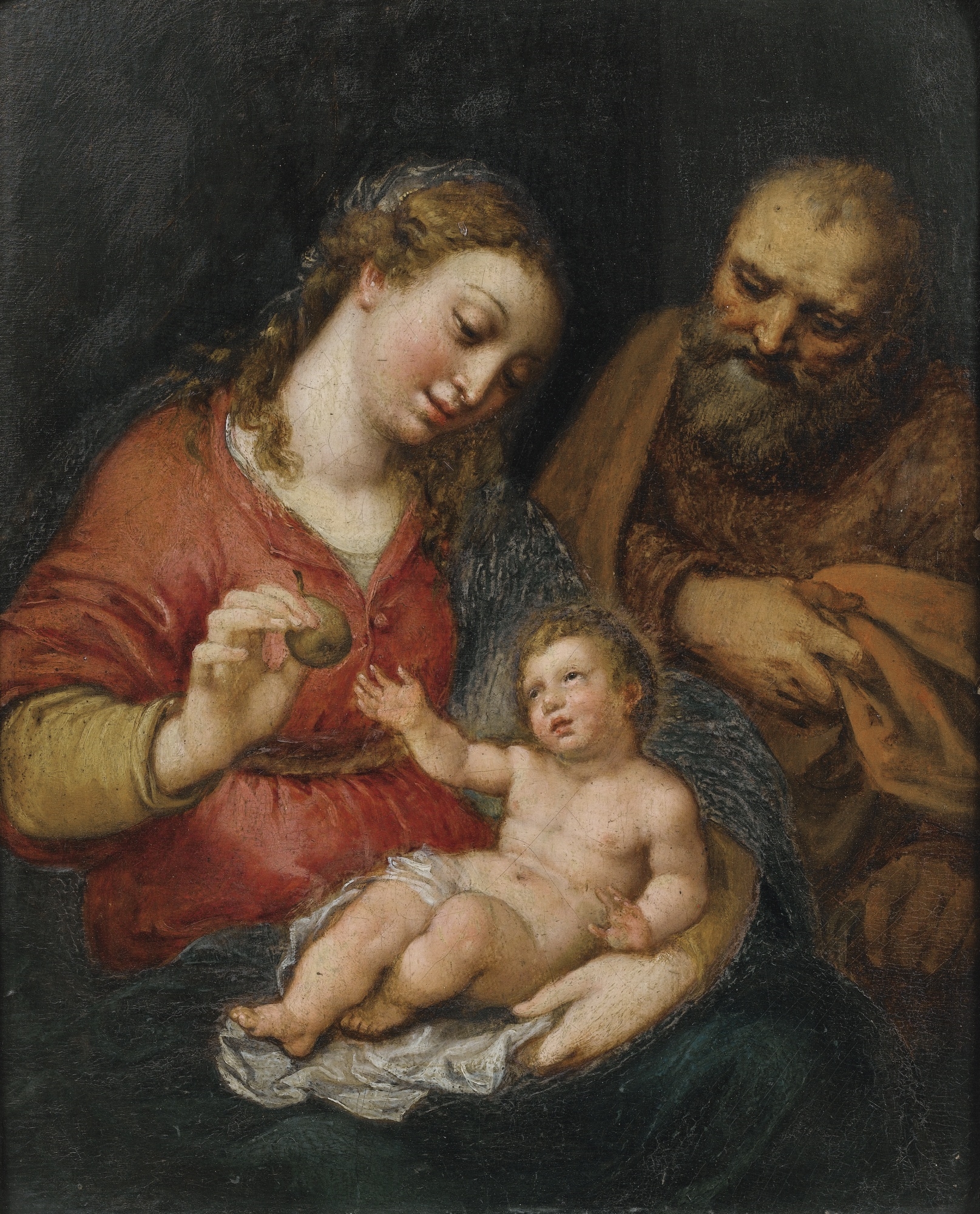 Artwork by Otto van Veen, LA SAINTE FAMILLE, Made of Oil on panel