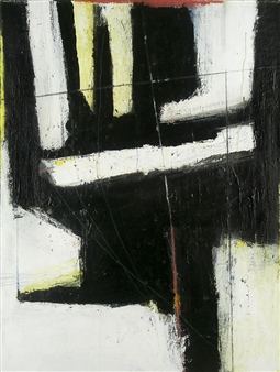 Untitled Black, Yellow - Dennis Stevens