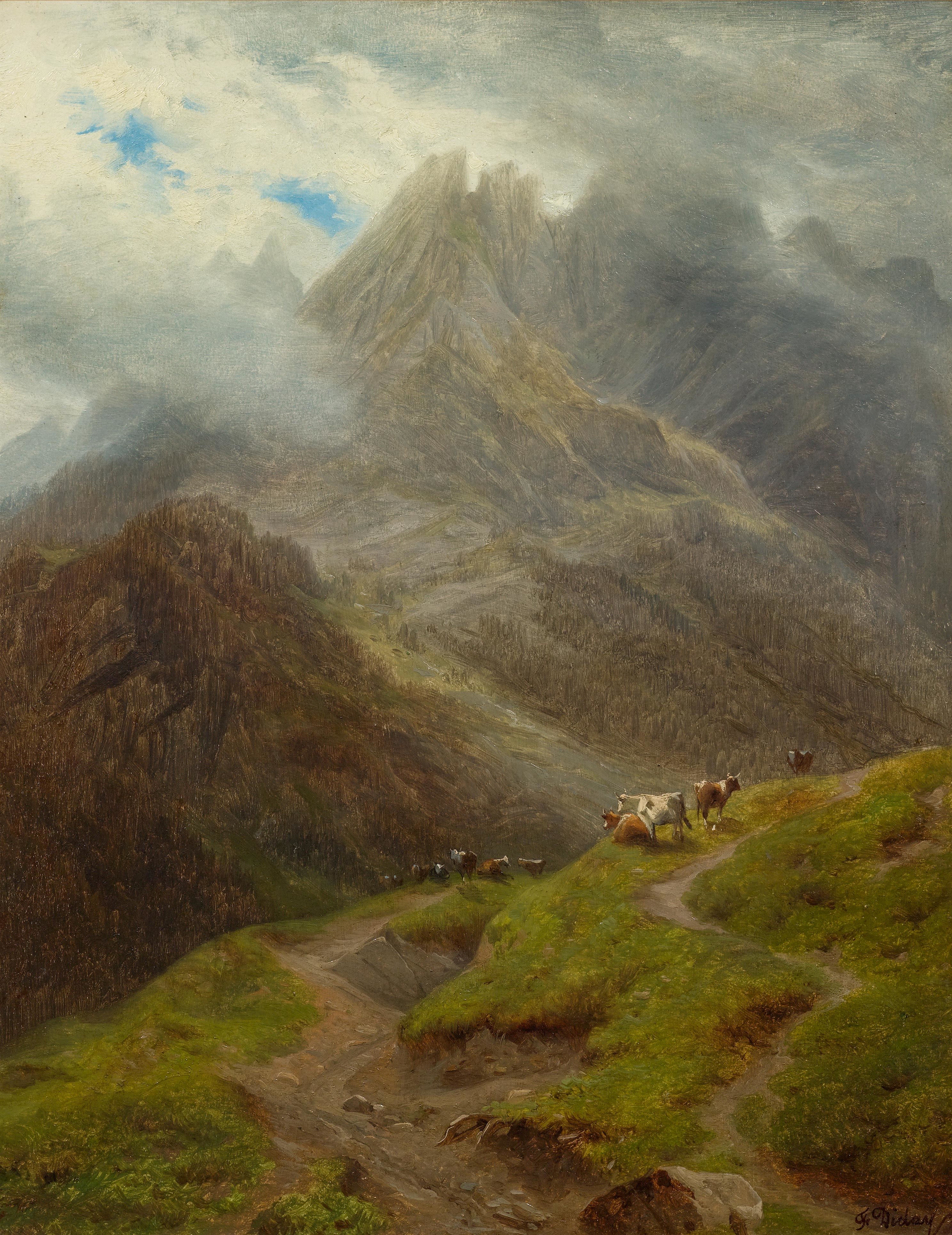 François Diday | Cows grazing on the Schwarzwaldalp near Roslaui with ...