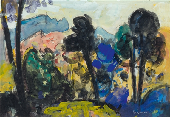 Landscape in Corsica by Carl Walter Liner, 1951