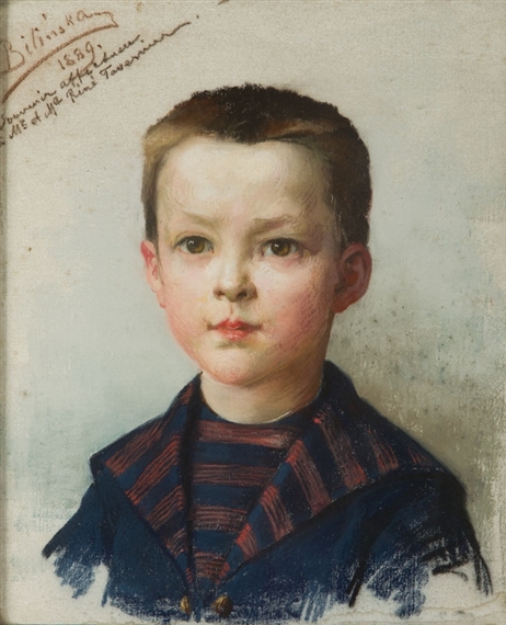 Portrait of Boy - the son of state Tavernier by Anna Bilinska, 1889