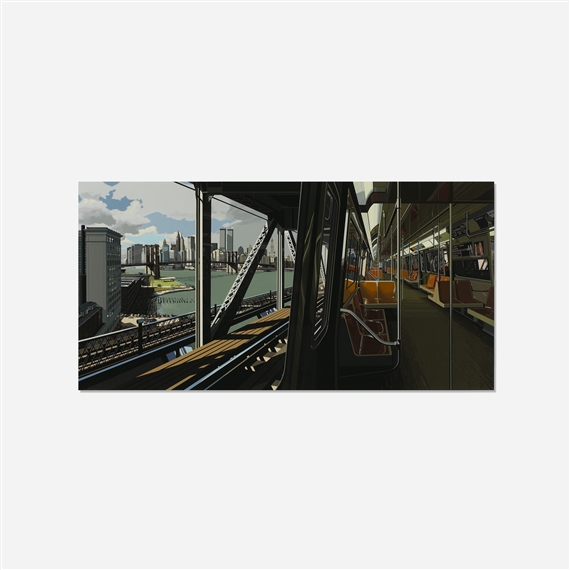 D Train by Richard Estes, 1988