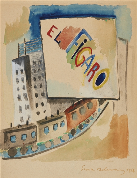 PROJET POUR LA REVUE EL FIGARO by Sonia Delaunay, 1918