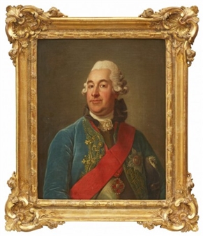 Portrait depicting Count Ivan Andreyevich Osterman - Per Krafft the Elder