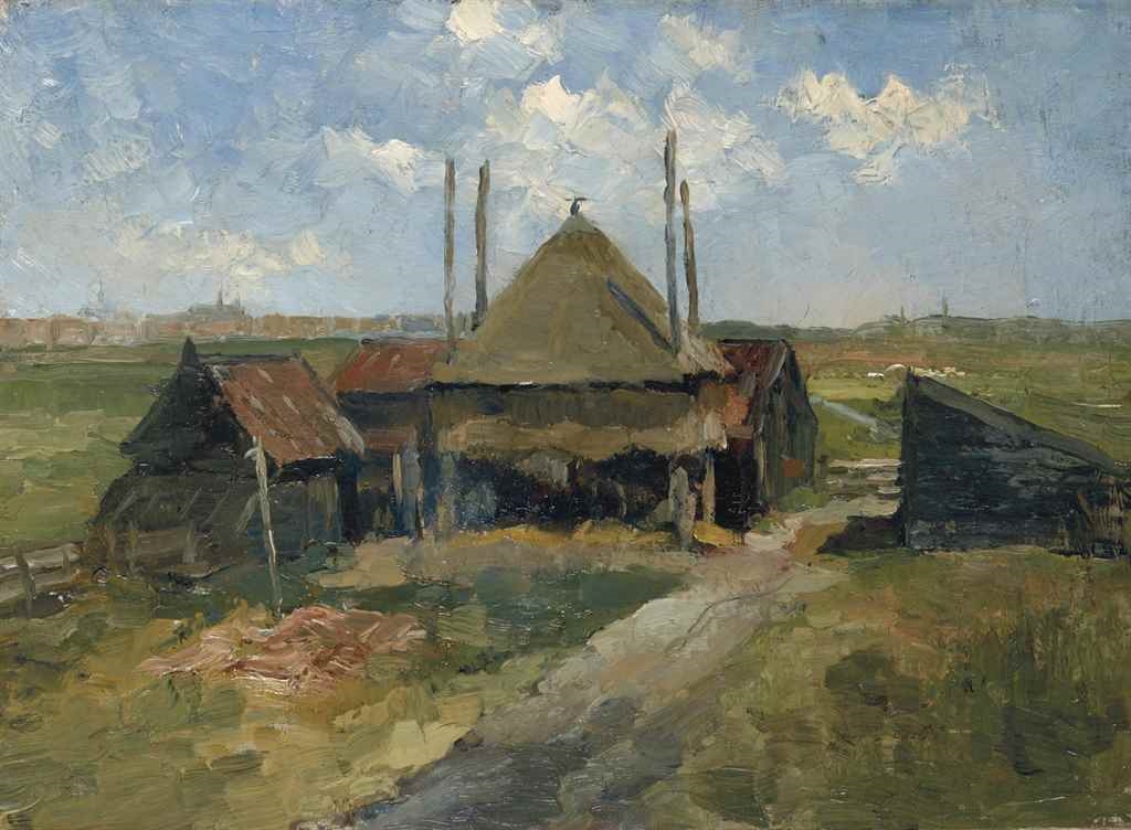 Piet Mondrian | Haystack and Farm Sheds in a Field (1897 - 1898 ...
