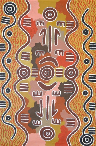 Kangaroo Dreaming by Michael Nelson Tjakamarra, 2001