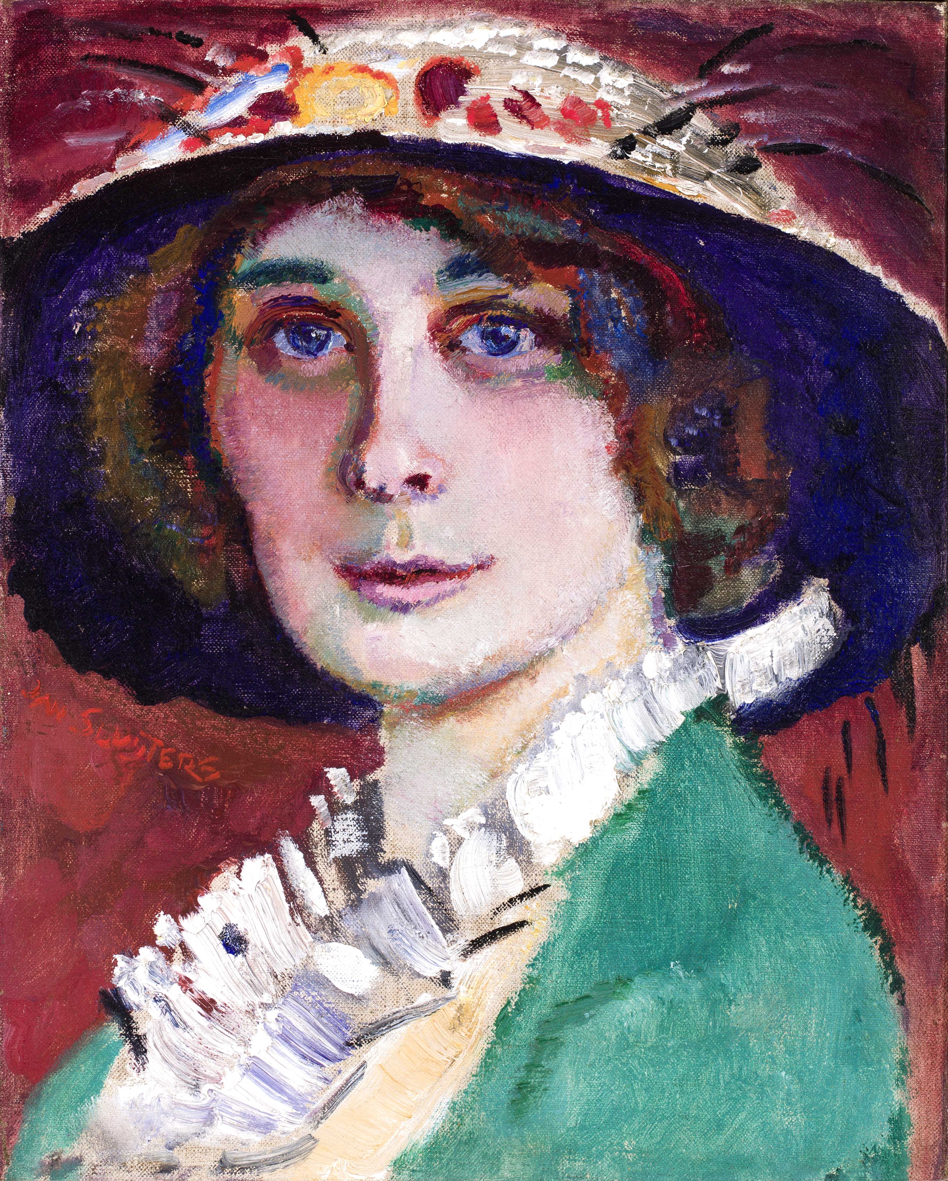 Portrait Trudy Körner by Jan Sluijters, painted circa 1911