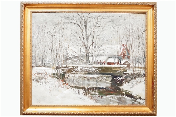 WINTER SCENE, WARWICK NY by Bogomir Bogdanovic