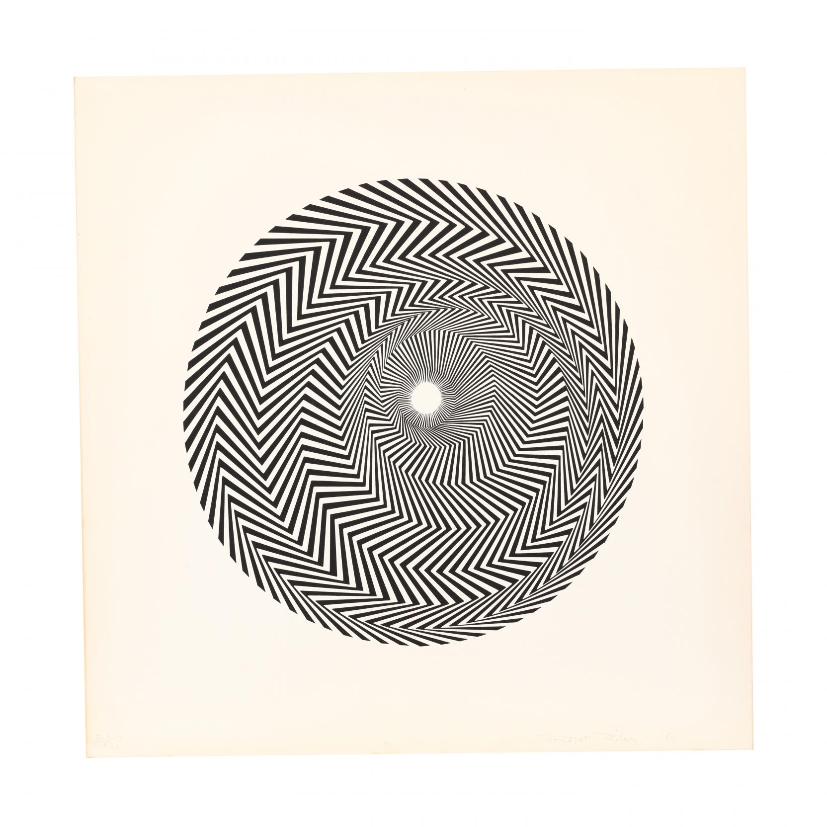 Bridget Riley | Untitled (Based on Blaze) (1964) | MutualArt