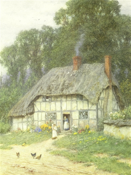 At West Hagbourne, Berkshire by Helen Allingham