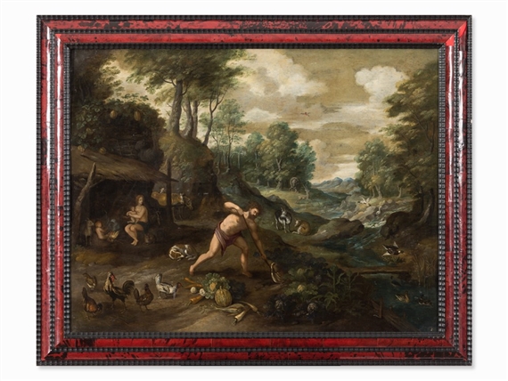 Jan Brueghel the Younger | Adam and Eve in the Garden of Eden(Genesis 2 ...