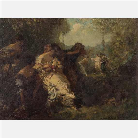 Ladies in a Park by Frederick Ballard Williams
