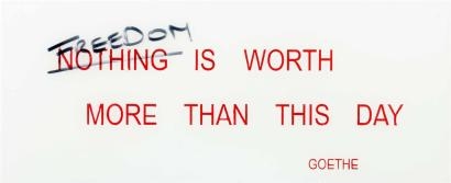 Tudor Florin Nothing Freedom Is Worth More Than This Day Goethe 2011 Mutualart