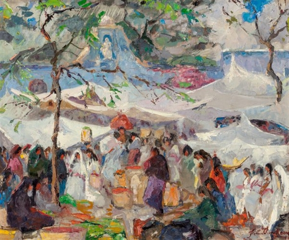 Entrance to the Market by Irma René Koen