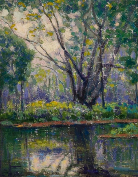 On the Nepperham River by Charles Vezin