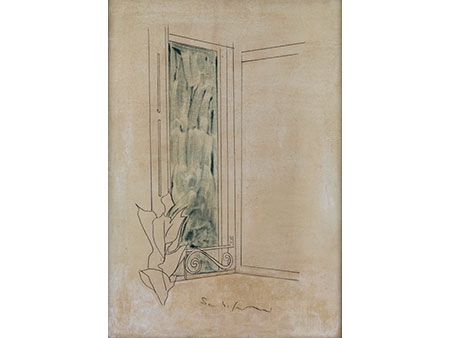 Artwork by Mario Schifano, Untitled, Made of Lacquer on canvas