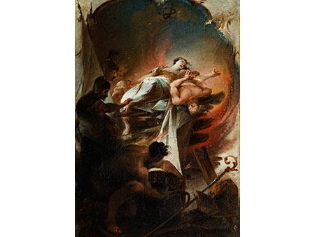 THE MARTYRDOM OF TWO CHRISTIAN SAINTS by Johann Wolfgang Baumgartner