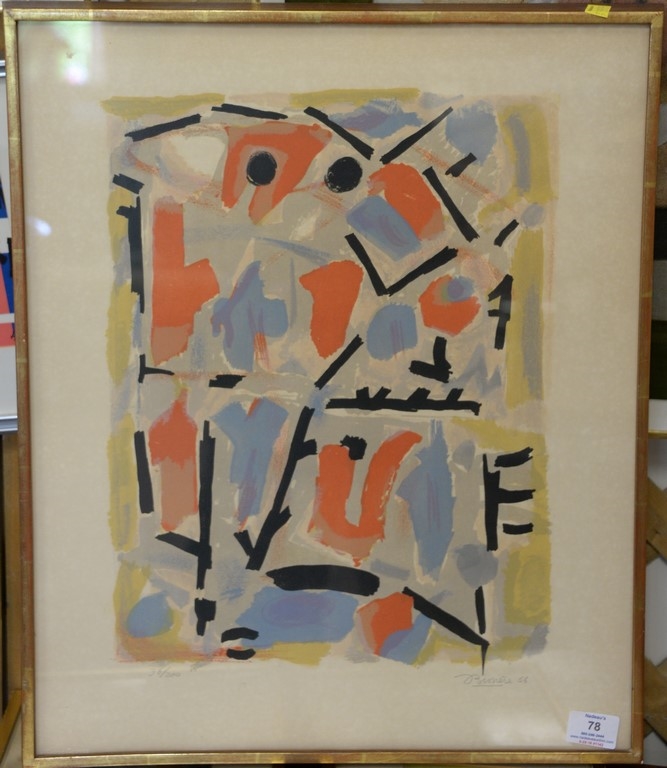 Artwork by Roger Bissière, Juillet, Made of color lithograph