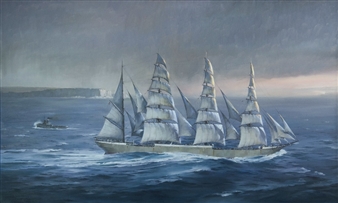 Magdalene Vinnen Leaving Sydney - Phil Belbin