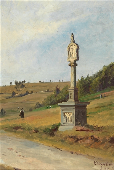 Wayside Shrine near Kleinsassen by Friedrich Preller the Younger