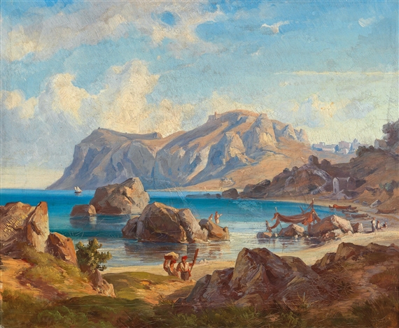 Gulf of Nafplio by Friedrich Preller the Younger