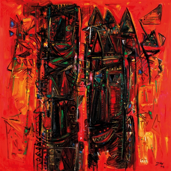 Dua Figur by Suwaji, 2016