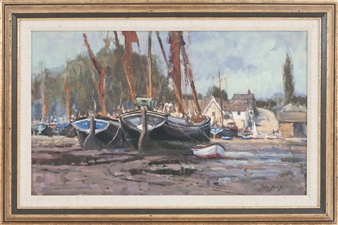 Sunlight and Shadows at Pil Mill at the Thames - John Neale