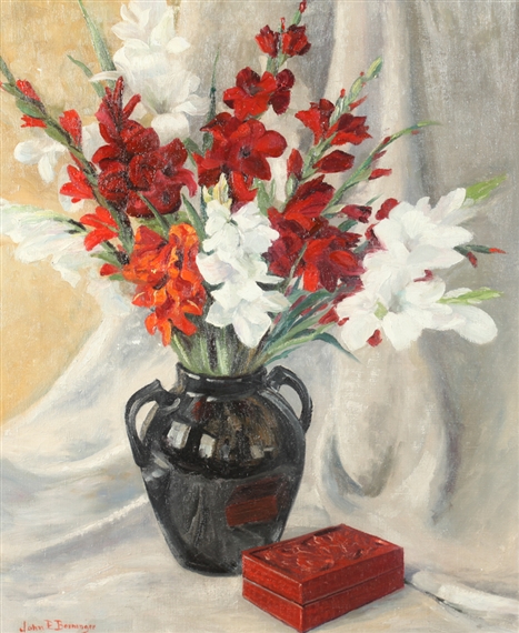 STILL LIFE WITH GLADIOLAS by John Emil Berninger