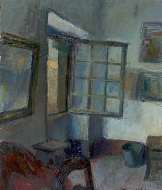 Intérieur à la fenêtre by Louis Toncini, 1954.