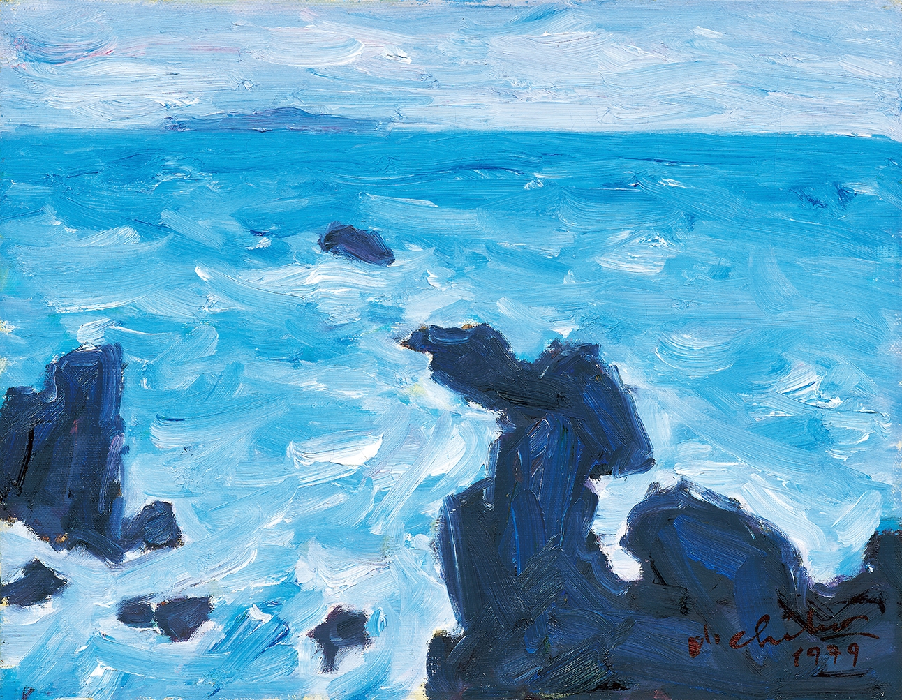 Artwork by Oh Chi-Ho, Wave, Made of oil on canvas