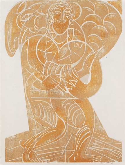 Hirte der sanften Gewalt by HAP  Grieshaber, 1966