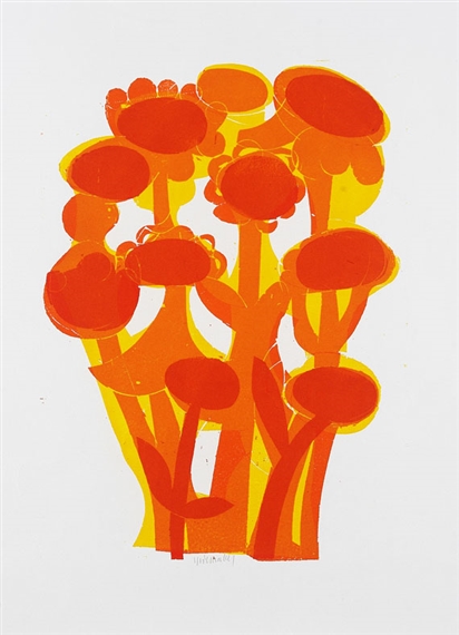 Figurensträusse by HAP  Grieshaber, 1971